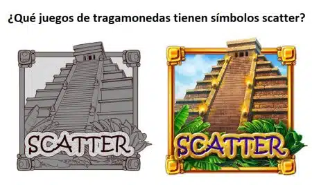 ¿Qué juegos de tragamonedas tienen símbolos scatter?