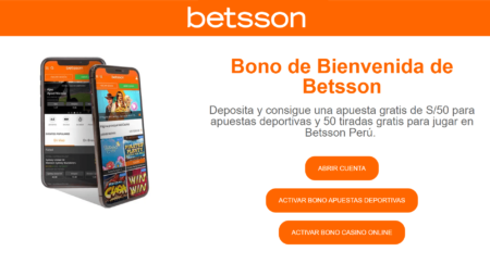 Betsson Perú bono de bienvenida