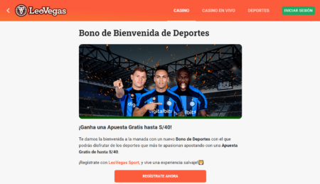 Bono de bienvenida LeoVegas