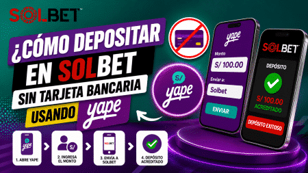 ¿Cómo depositar en Solbet sin tarjeta bancaria usando Yape?